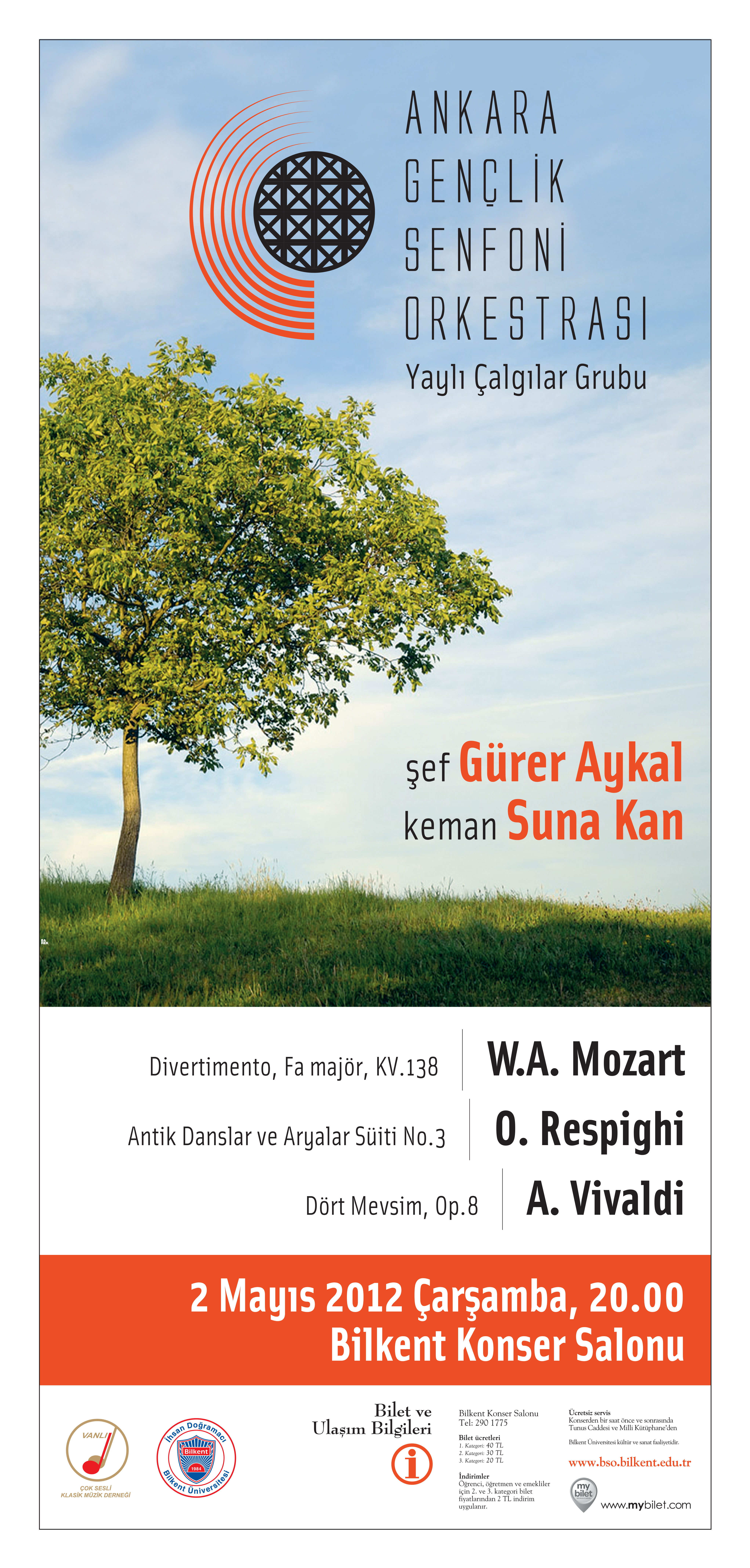 Ankara Gençlik Senfoni Orkestrası 2 Mayıs 2012 Konseri Poster